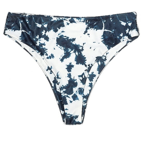 Other - Women's Blue and White Tie Dye Bikini Bottom